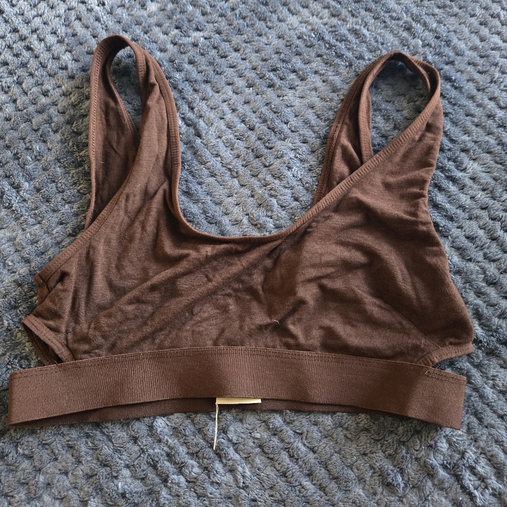 Richer Poorer Burgandy Brown Bralette Size M